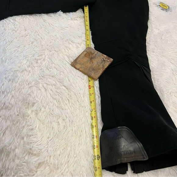 Snowy Mountain Vintage Black Ski Pants Made In Italy - Picture 7 of 12